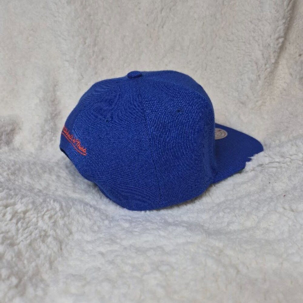Mitchell & Ness NY Knicks Oversweep Snap Cap Blue One Size 50th Aniversary New - Picture 7 of 12
